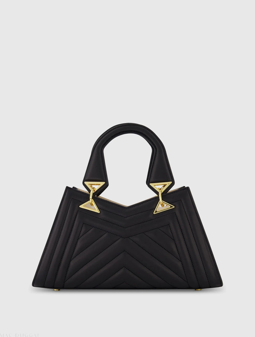 Quilted Napa Leather Angular Handbag