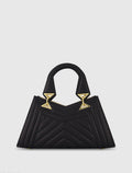 Quilted Napa Leather Angular Handbag